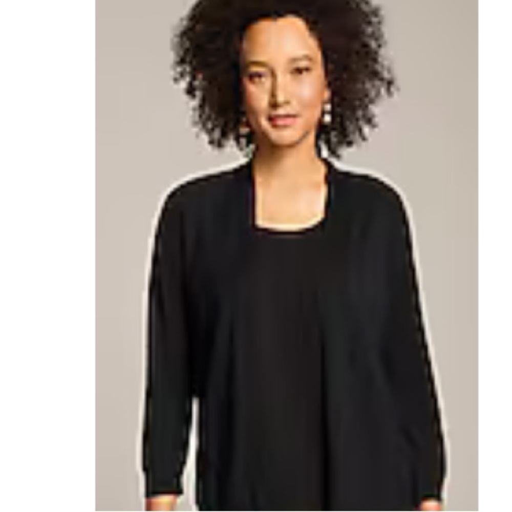 J. Jill Classic Black Cardigan